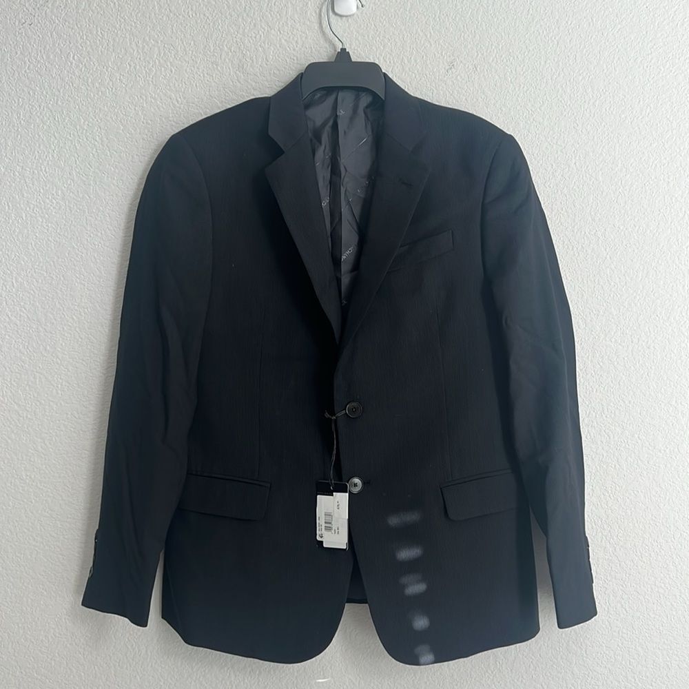 A|X Armani Exchange Wool Two-Button Blazer, Black, NWT, Size 38S - Picture 3 of 10